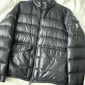 Moncler Glossy Dark Puffer Jacket